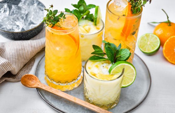 Ananas-Kokos-Mocktail – Thymian-Mandarine-Mocktail
